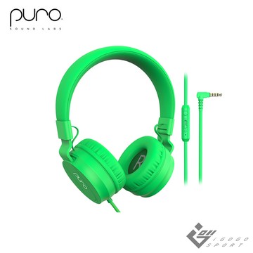 PuroBasic 兒童耳機-綠色
