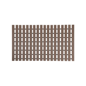 【日本霜山】折疊式PVC浴室防滑排水墊/止滑墊(67x43cm)-多色可選-咖啡