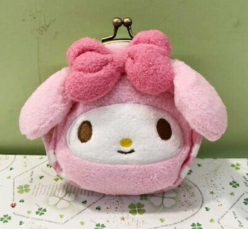 【震撼精品百貨】My Melody 美樂蒂 Sanrio 造型零錢包-粉格#10232 震撼日式精品百貨