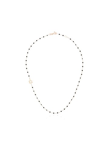 Gigi Clozeau - 18kt rose gold diamond star beaded necklace - women - Diamond/18kt Rose Gold - One Size - Pink