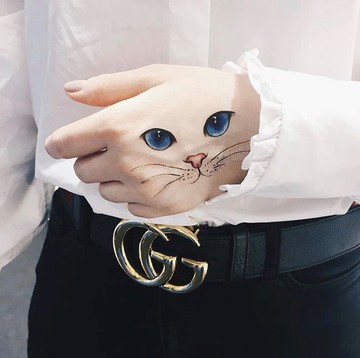 貓眼 -2入紋身貼紙 原創手繪設計 | 萬聖節 | 派對裝扮