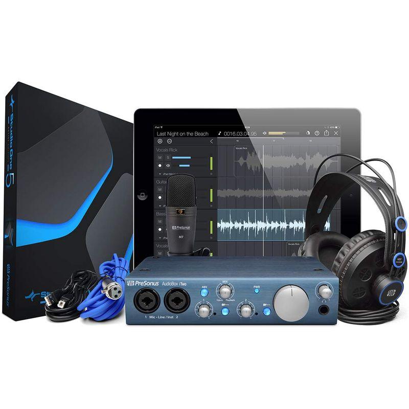 PreSonus AudioBox iTwo Studio DTMセット オーディオインターフェイス ヘッドホン マイク Studio On