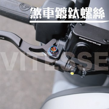 AI1 各式機車鍍鈦螺絲系列 ~ 鍍鈦合金拉桿轉軸螺絲組~一組二隻 燒鈦 拉桿螺絲