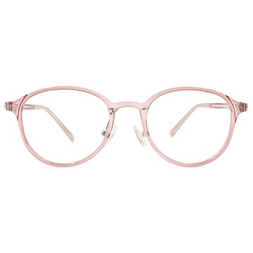 極‧舒適3.0系列 l  寶藏小圓框眼鏡  l 甜心粉