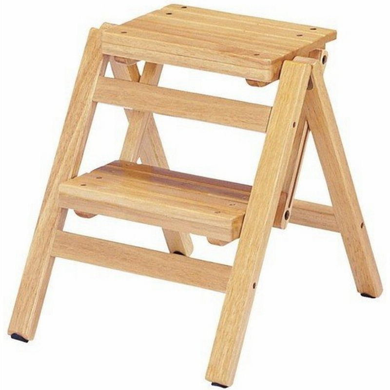 踏み台 ステップ 踏台 脚立 はしご 足場 折りたたみ 北欧 台 フットスツール おしゃれ キッチン コンパクト 軽量 ステップチェア 2段 ナチュラル 通販 Lineポイント最大get Lineショッピング