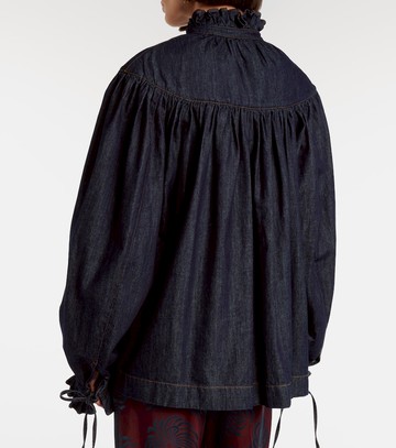 Dries Van Noten Ruffled cotton blouse