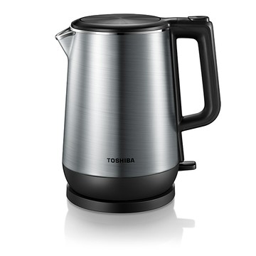 TOSHIBA (福利品)1.7L雙層不鏽鋼快煮壺 KT-17DRNTW UK Strix恆溫器