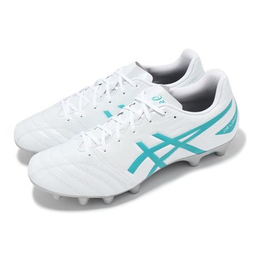 Asics 足球鞋 DS Light Club 2E 男鞋 寬楦 白 綠 抓地 亞瑟膠 運動鞋 亞瑟士 1103A097102