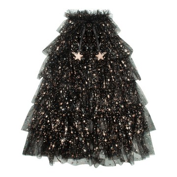 Mimi & Lula｜AW24_變裝派對-歐若拉荷葉邊女巫紗質披風