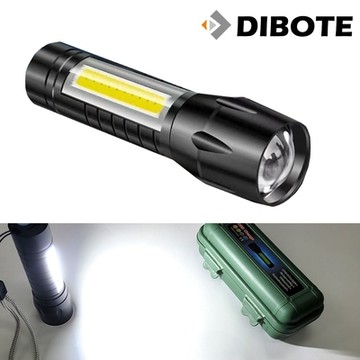 迪伯特DIBOTE 超高亮迷你變焦手電筒 照明燈