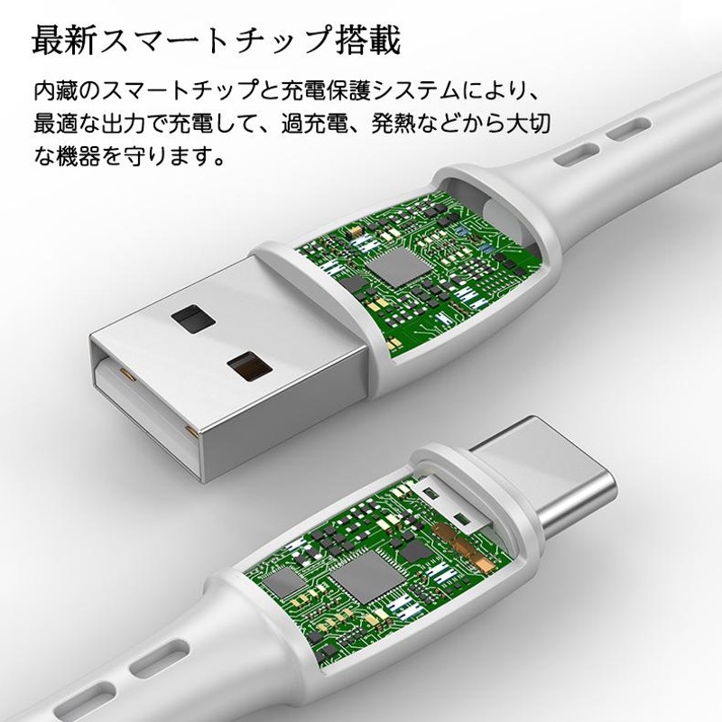 USB-A to ライトニングケーブル iphone 充電ケーブル USB Type-C