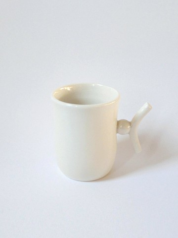 Handcrafted Ceramic Fruits Mug [Beige]