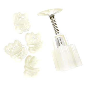 TRIARROW 三箭牌 手工糕餅模 - 金招財貓 5x6cm  1組