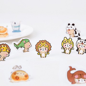 Chl 糖詩貼紙動物造型別咬我動物貼紙貼紙包貼紙裝飾貼紙素材貼紙盒裝貼紙手帳貼紙封口貼紙 蝦皮商城 Line購物