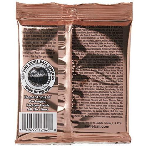 Ernie Ball Earthwood Light Phosphor Bronze Acoustic Guitar Strings 3ーpack,