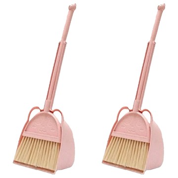 兒童小掃把 迷你小巧乾濕兩用  粉色  2個