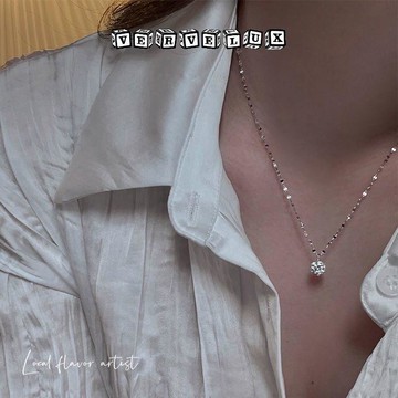 两件9.9折🔥臺灣出貨🔥可開發票✅日韓春秋項鍊女ins鎖骨鏈輕奢小衆設計感溫柔氣質感簡約閨蜜百搭