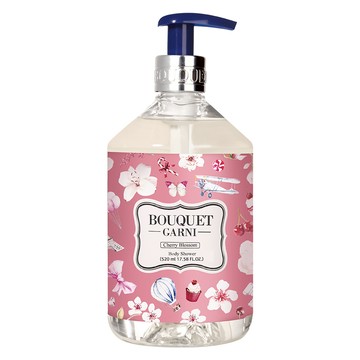 BOUQUET GARNI 沐浴乳 Cherry Blossom  持香6小時以上  溫和去角質及鎮靜保濕肌膚  520ml  1瓶