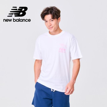 【New Balance】 NB 趣味插圖短袖上衣_男性_白色_AMT31562WT