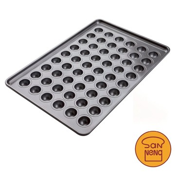 【SANNENG 三能官方】54連小圓模(800系列不沾) SN1638 乳酪球 蛋糕 烤盤 多連
