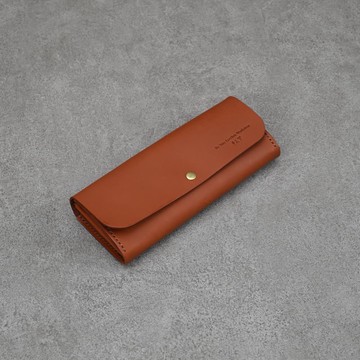 長夾 手縫皮夾 拉鍊錢包 客製燙金 禮物 長夾