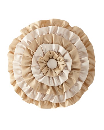 Valencia Ruffled Round Pillow