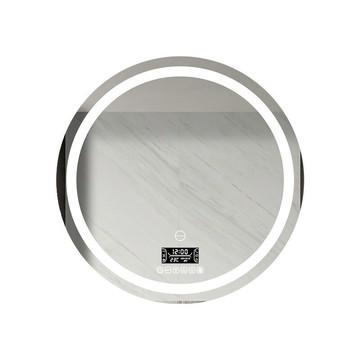 鏡圓形浴室鏡子衛生間帶燈led觸摸屏感應防霧壁掛化妝鏡防霧鏡[DD150110]