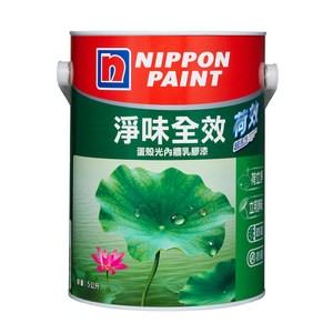 立邦 荷效超抗污蛋殼光乳膠漆 百合白 5L