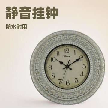 YM-8878漳州鐘表復古客廳臥室靜音掛鐘外貿尾單復古掛鐘