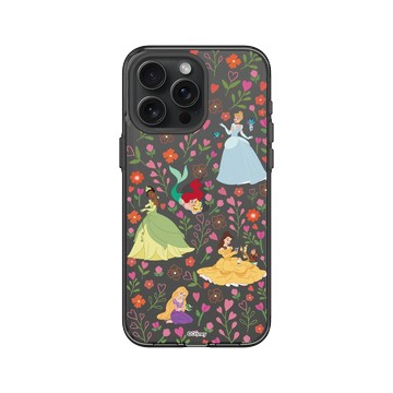 iPhone 15 Pro Max Clear 酷墨灰 - 迪士尼-公主系列 Disney Princess - 迪士尼公主 - 公主與花