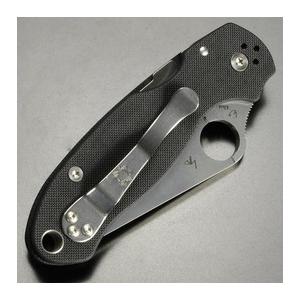 Spyderco 折りたたみナイフ Para3 サテンブレード G-10 コンプレッションロック 半波刃 C223G