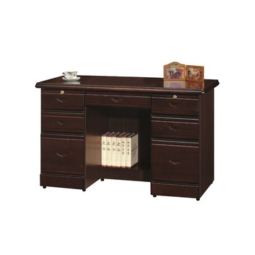 【MUNA 家居】胡桃色4.2尺辦公桌