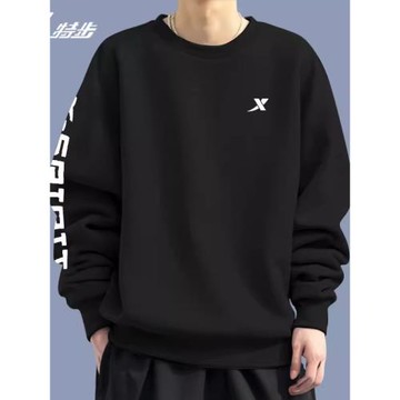 特步青少年衛衣男款2026春秋季新款男裝官方旗艦長袖體恤圓領上衣