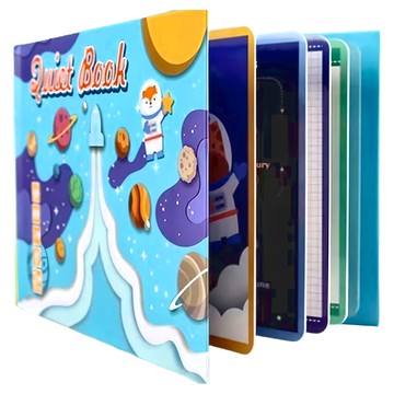 Jigsaw 安靜書 Quiet Book  紙卡防水膜材質，適用年齡3歲以上  宇宙太空