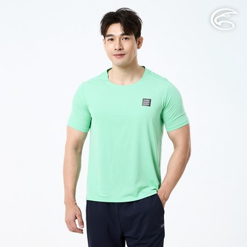 ADISI 男抗UV抗臭抑菌運動T AL2611072 海神綠 (M-2XL)｜吸濕排汗 快乾 防臭 運動上衣 排汗衣