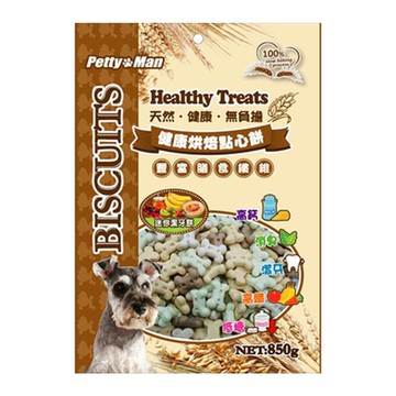 【PettyMan】PTM犬用烘焙點心(迷你消臭潔牙餅)850g x2包