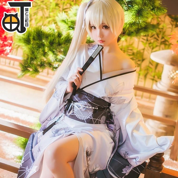 穹妹cos服緣之空春日野穹白色和服浴衣cosplay裝女動漫【聚可愛】【聚可愛】推薦| Yahoo奇摩超級商城| LINE購物