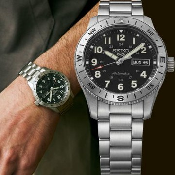 SEIKO 精工 5 Sports Field Series 軍裝風格機械錶 夏日煥新提案 送禮推薦-41mm (HDB006/4R36-18V0D)_SK045