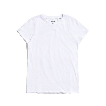 EDWIN 第十代基本LOGO短袖T恤-女款 (白色) #上衣