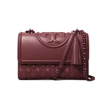 TORY BURCH Fleming 磁扣開合標誌Logo可拆卸流蘇皮革 女款大號手提單肩包 152571~【 菲尼斯 國際精品 ★ APP下單天天10%點數回饋 】