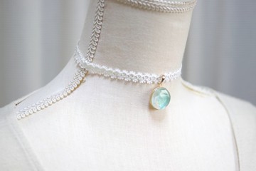 樹脂藝術 方形吊墜・夜色深處