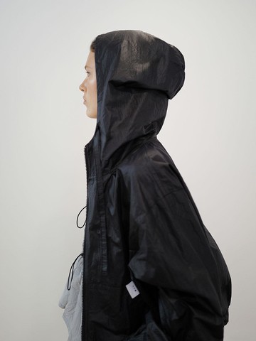 RECYCLED BARAM HOODIE JACKET [Black]