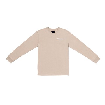 ROYAL ELASTICS LOGO 圓領長袖TEE 卡其