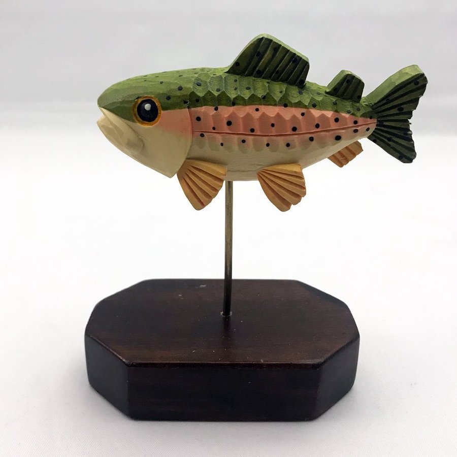 木彫りの魚(ニジマス) 【公式通販】
