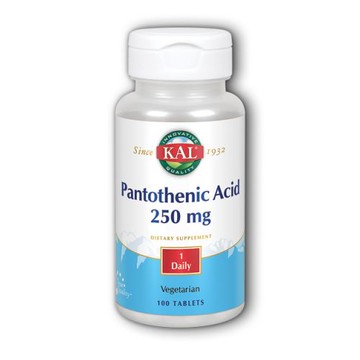 Pantothenic Acid 100 Tabs by Kal
