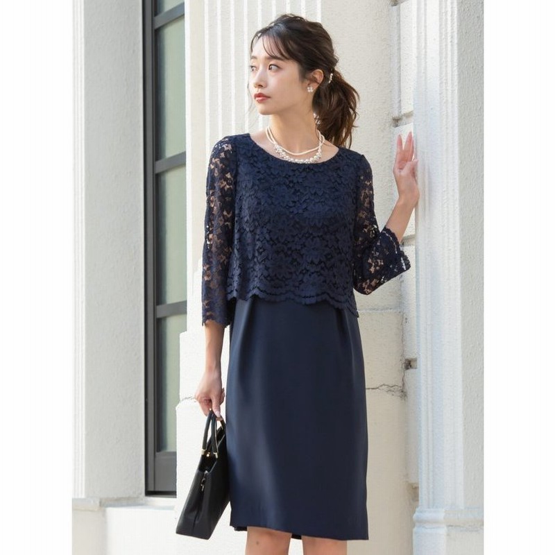 セレモニー ワンピース ワンピ スーツ おしゃれ 30代 40代 50代 卒業 入学 卒園 入園 式 大きいサイズ 上品 ビジネス ママ 母 ワンピ 日本製 5 5005 ネイビー 通販 Lineポイント最大0 5 Get Lineショッピング