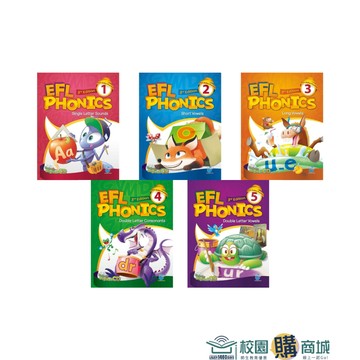 <麗文校園購>New EFL Phonics 3/e  (SB 含 WB, CD, CD Digital CD) 1-5