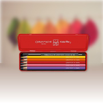 KEITH HARING  卡達 水溶性 色鉛筆  限量款