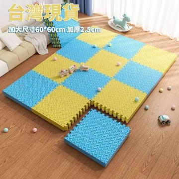 隔日達 巧拼地墊 加大加厚60*60*2.5cm 隔音隔涼 運動墊 遊戲墊 防摔 防潮 防滑 爬爬墊 爬行墊 地板貼h