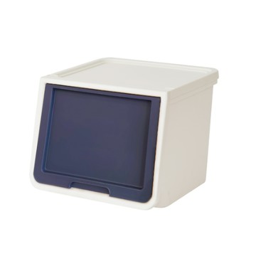 日本IRIS 前開式收納箱 FLP-M系列 50L 藍色